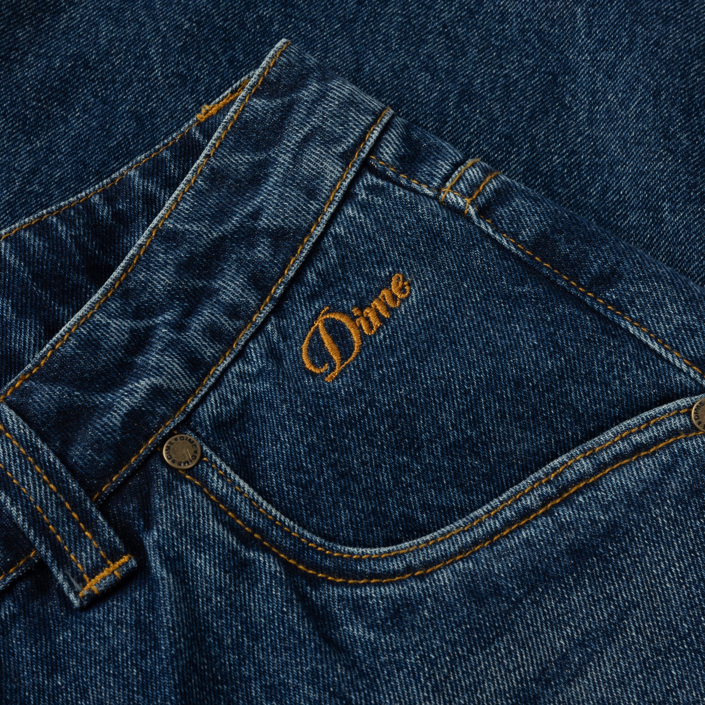 Dime Classic Relaxed Denim Pants - Faded Indigo