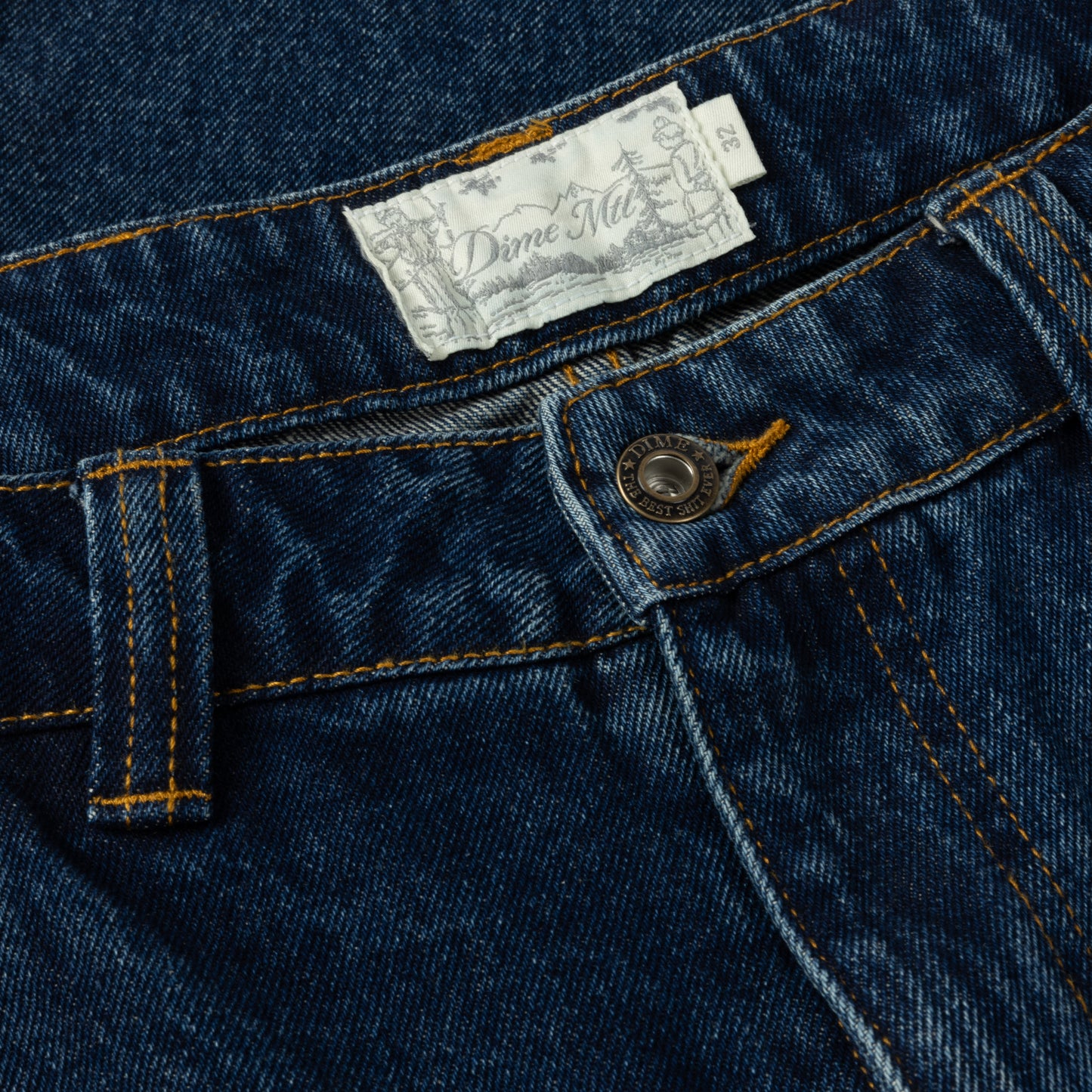 Dime Classic Relaxed Denim Pants - Faded Indigo