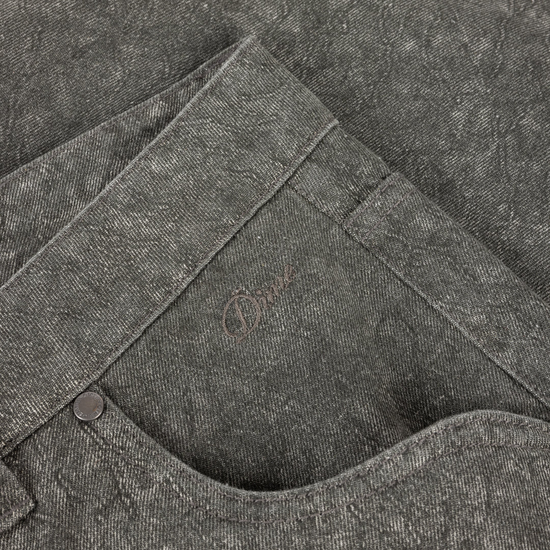 Dime Baggy Denim Pants - Electric Charcoal