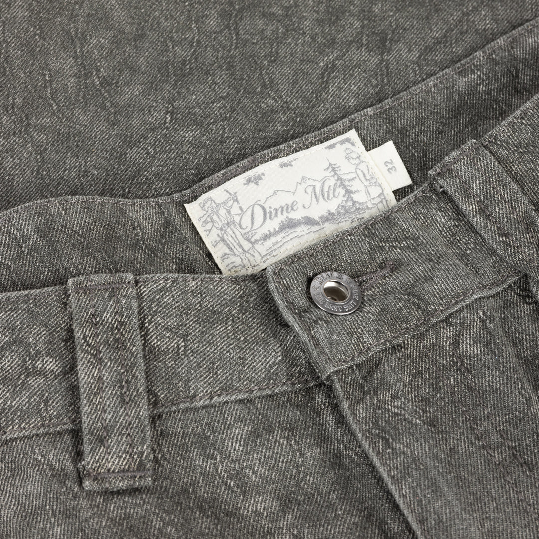 Dime Baggy Denim Pants - Electric Charcoal