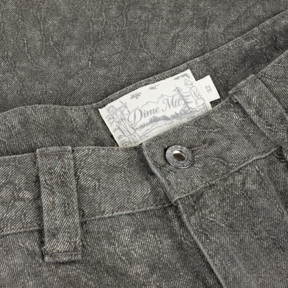 Dime Baggy Denim Pants - Electric Charcoal