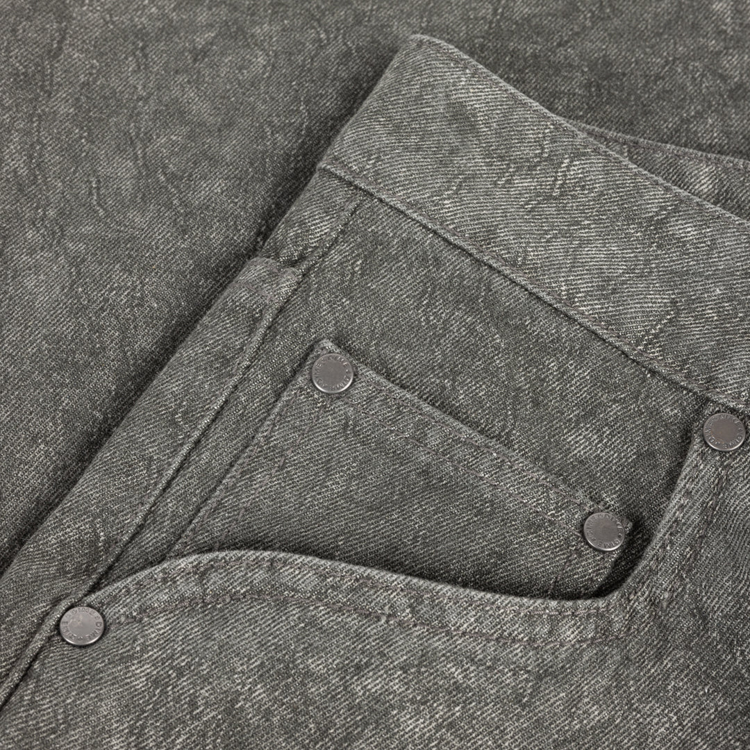 Dime Baggy Denim Pants - Electric Charcoal