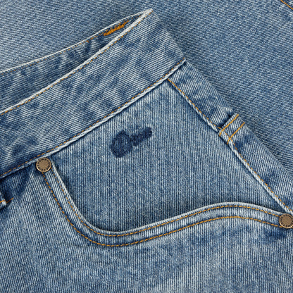 Dime Baggy Denim Pants - Sandblasted Indigo