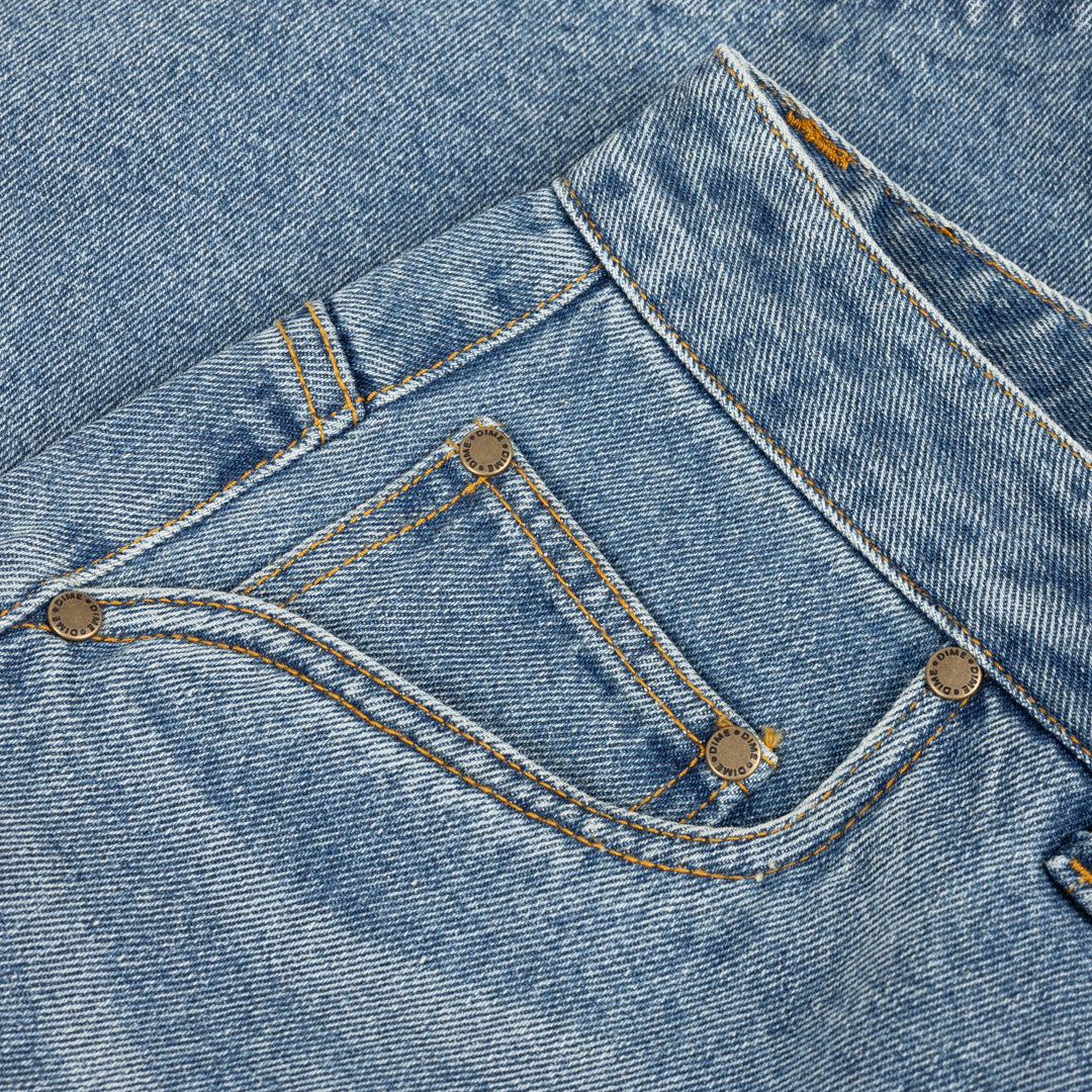Dime Baggy Denim Pants - Sandblasted Indigo