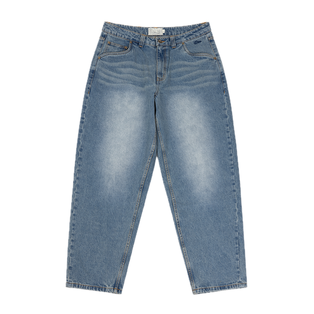 Dime Baggy Denim Pants - Sandblasted Indigo
