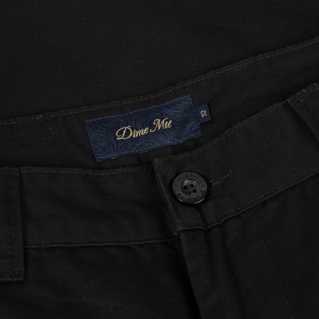 Dime Baggy Chino Pants - Black