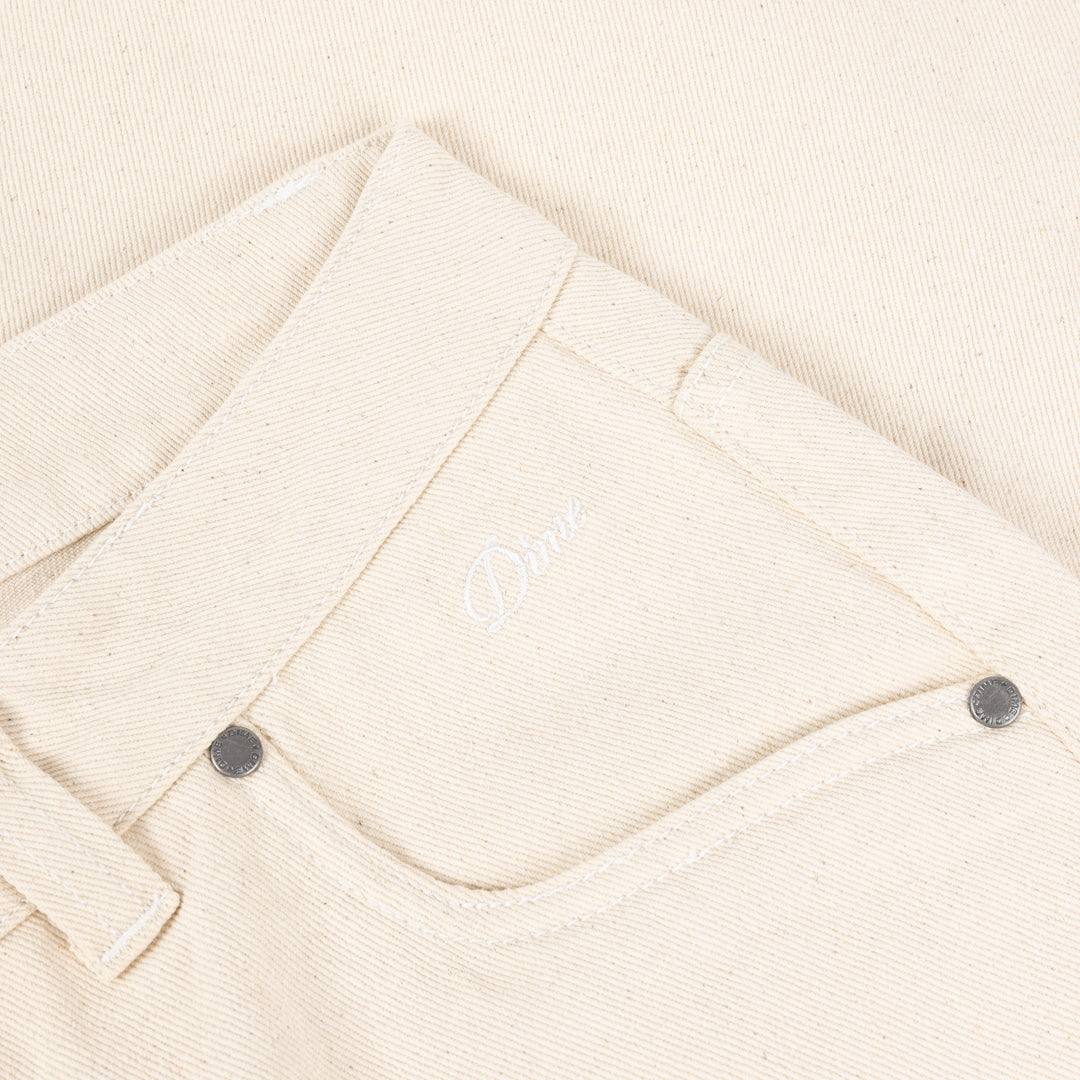 Dime Relaxed Denim Pants - Natural