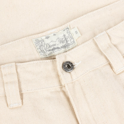 Dime Relaxed Denim Pants - Natural