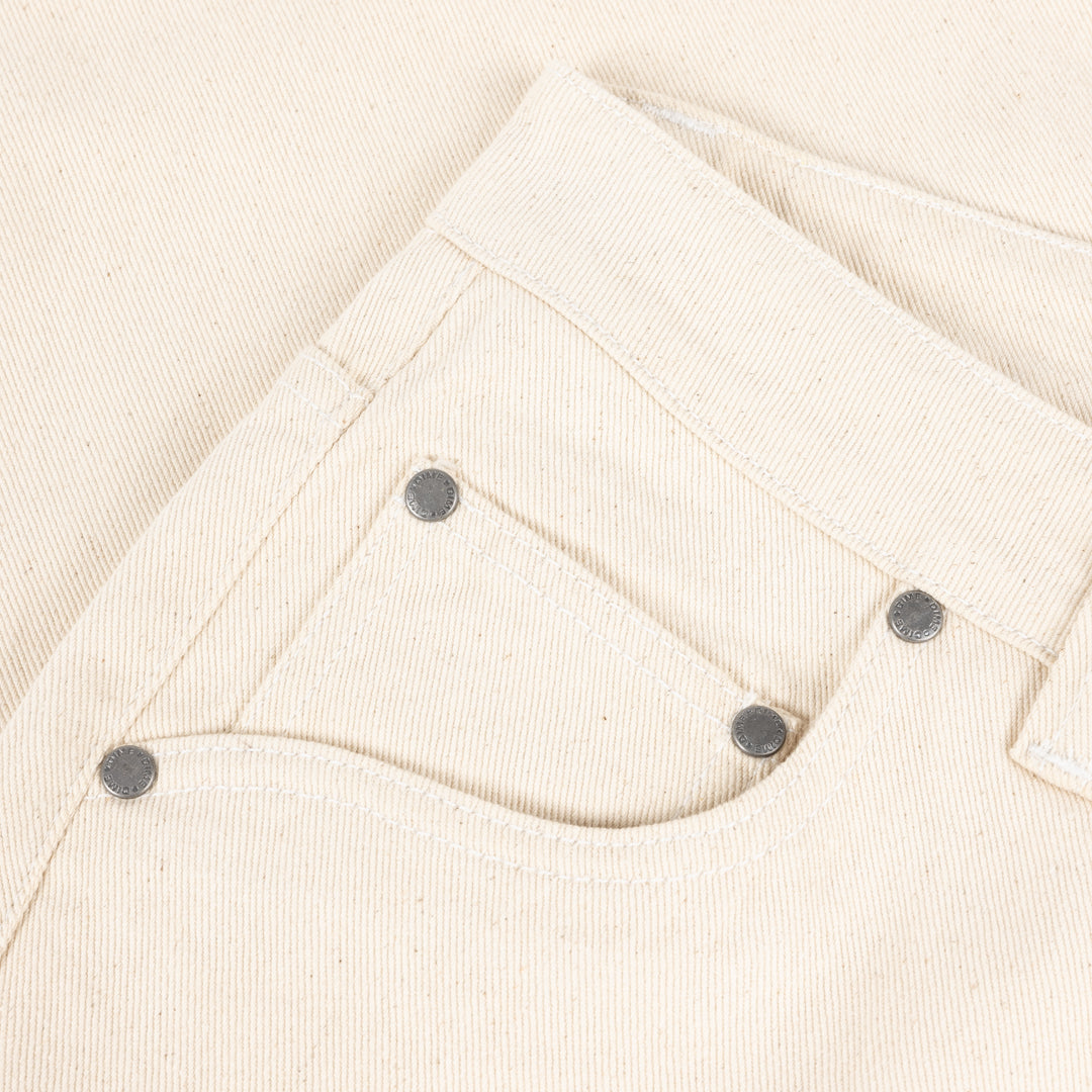 Dime Relaxed Denim Pants - Natural