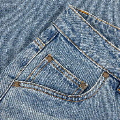 Dime Relaxed Denim Pants - Sandblasted Indigo