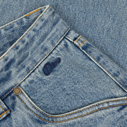 Dime Straight Denim Pants - Sandblasted Indigo