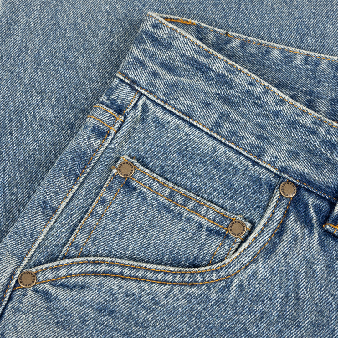 Dime Straight Denim Pants - Sandblasted Indigo