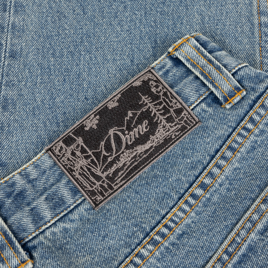 Dime Straight Denim Pants - Sandblasted Indigo
