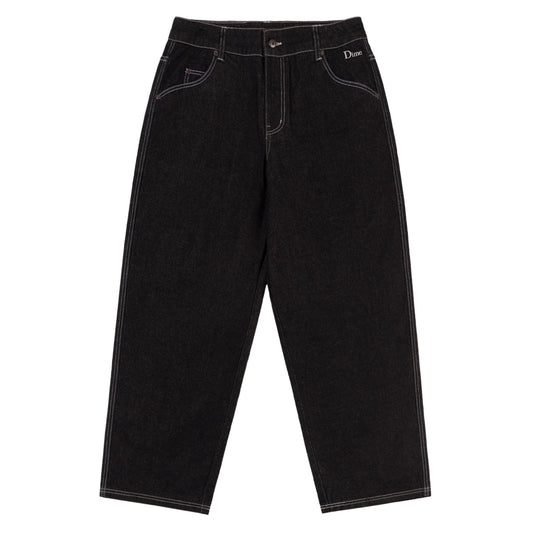 Dime Baggy Denim Pants - Washed Black