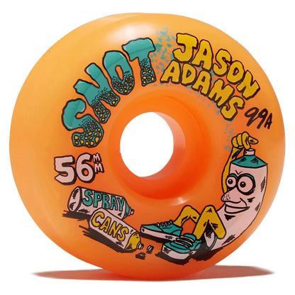 Snot Jason Adams Neon Orange Spray Cans Conical Wheels - 99A 56mm