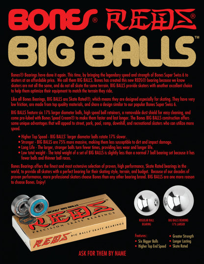 Bones Big Ball Reds Bearings