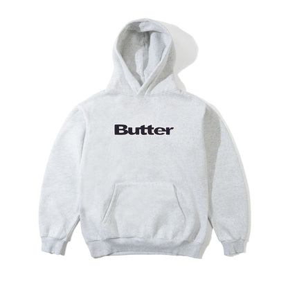 Butter Goods Ripstop Logo Applique Hoodie - Ash