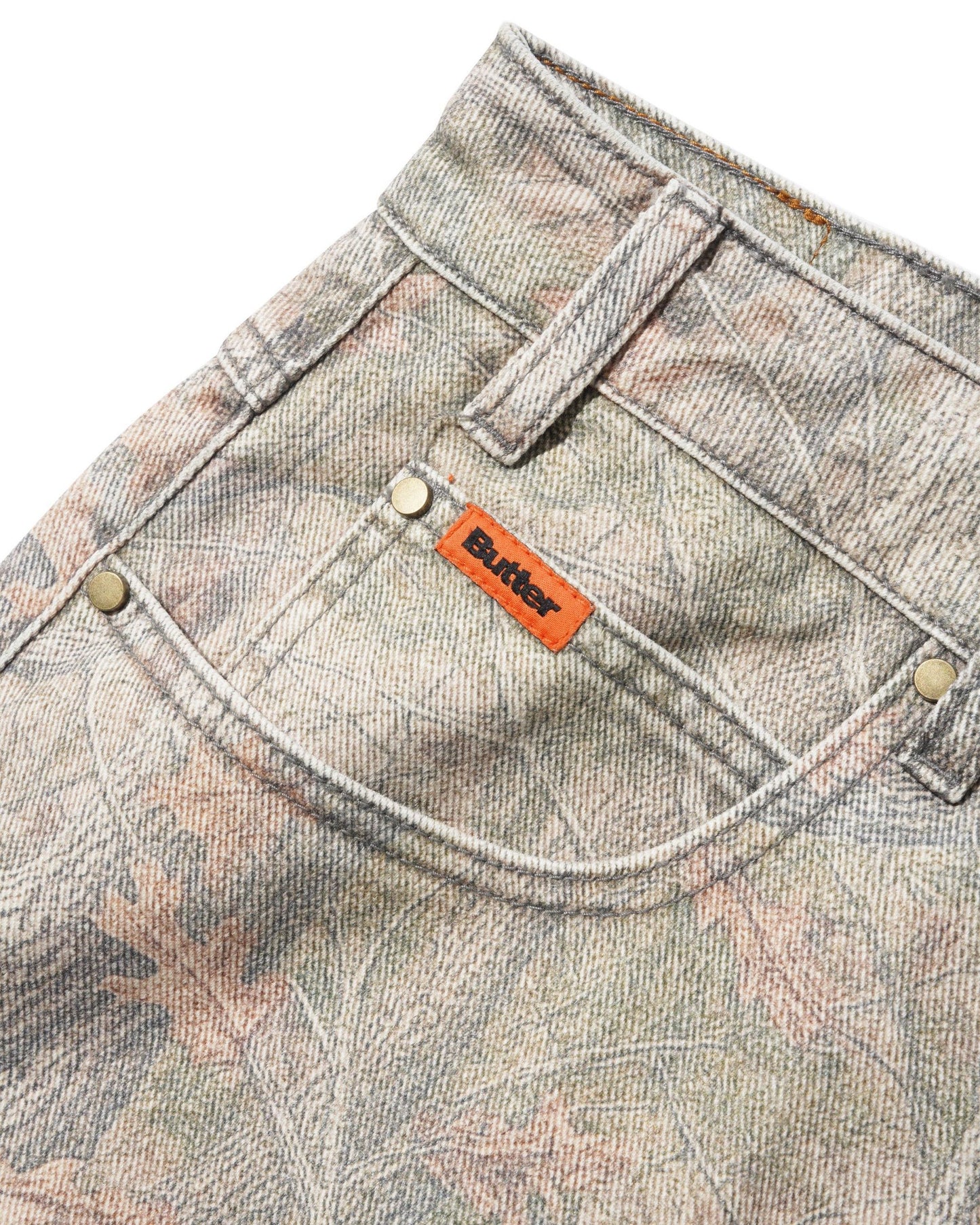 Butter Goods Baggy Denim Jeans - Forest Camo