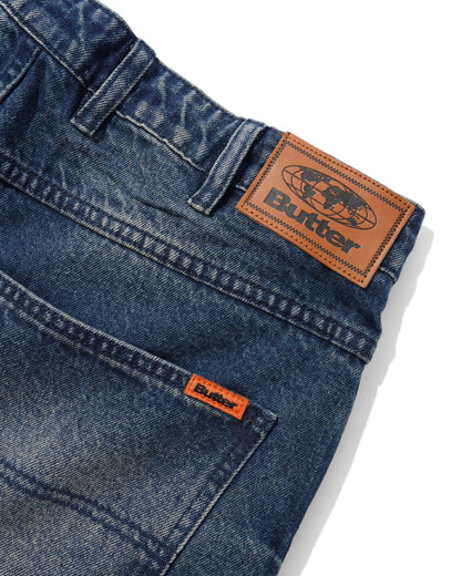 Butter Goods Baggy Denim Jeans - Vintage Indigo Wash
