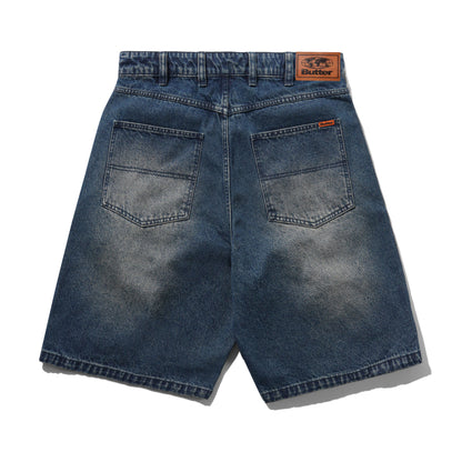 Butter Goods Baggy Denim Shorts - Vintage Indigo Wash