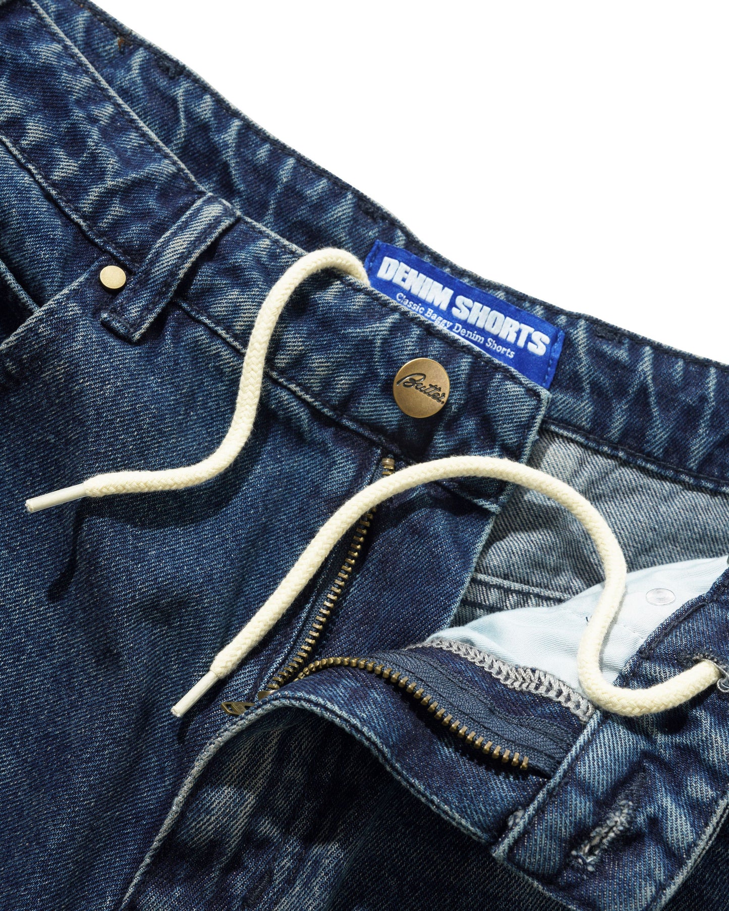 Butter Goods Baggy Denim Shorts - Vintage Indigo Wash