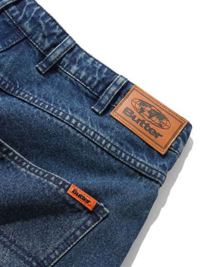 Butter Goods Baggy Denim Shorts - Vintage Indigo Wash