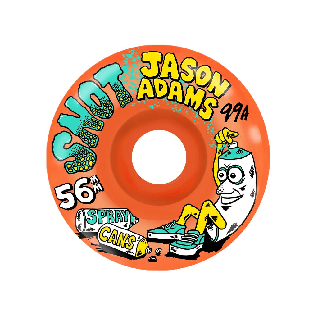 Snot Jason Adams Neon Orange Spray Cans Conical Wheels - 99A 56mm