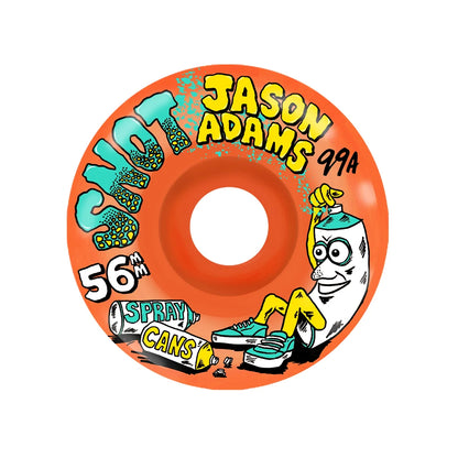Snot Jason Adams Neon Orange Spray Cans Conical Wheels - 99A 56mm