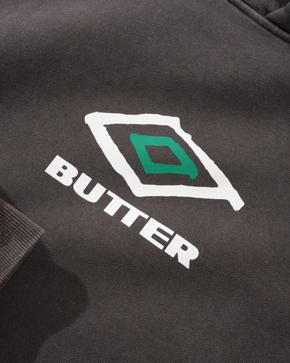 Butter Goods X Umbro Ball Hoodie - Washed Black