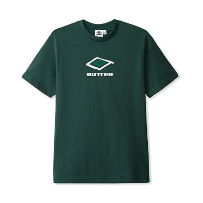 Butter Goods X Umbro Ball Tee - Dark Forest