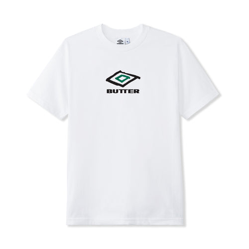 Butter Goods X Umbro Lines Tee - White