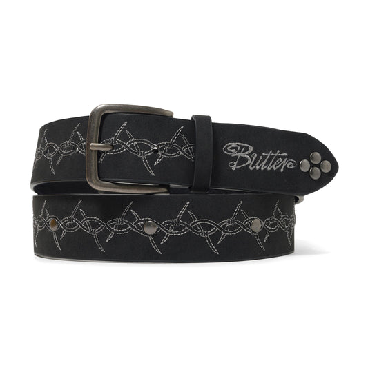 Butter Goods Barbed Wire Studded Belt - Black
