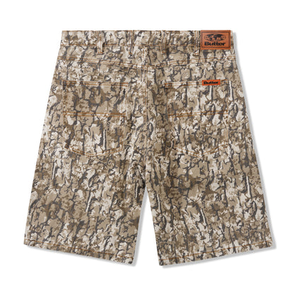 Butter Goods Bark Camo Denim Shorts - Tan