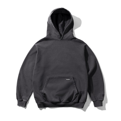 Butter Goods Basic Hoodie (Pocket Logo) - Washed Black