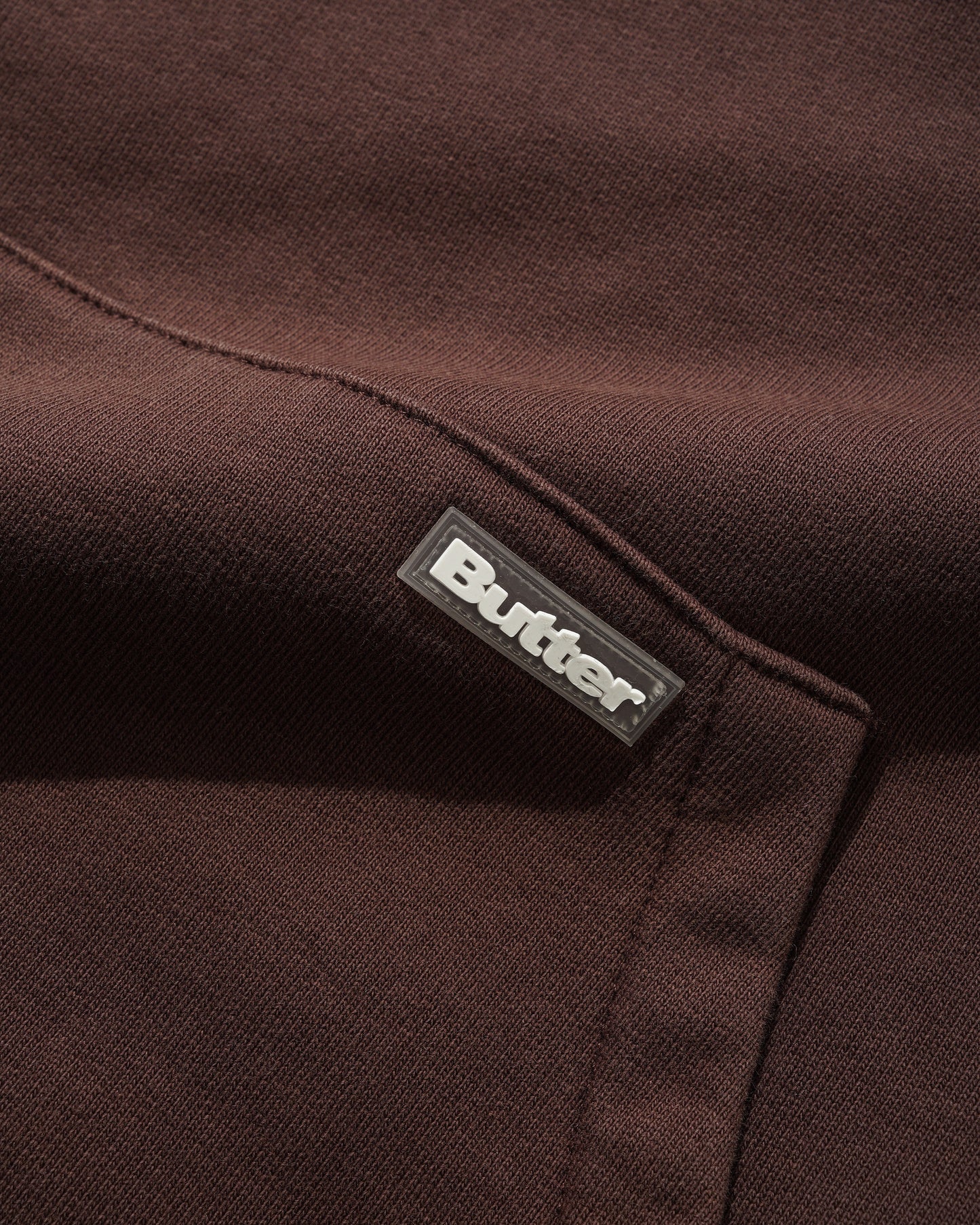 Butter Goods Basic Hoodie (Pocket Logo) - Washed Chestnut