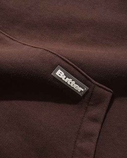 Butter Goods Basic Hoodie (Pocket Logo) - Washed Chestnut