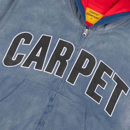 Carpet Company Battered Varsity Work Jacket - Washed Navy