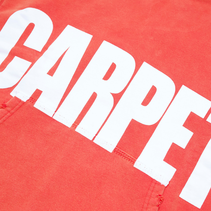 Carpet Company Battered Hoodie - Washed Red