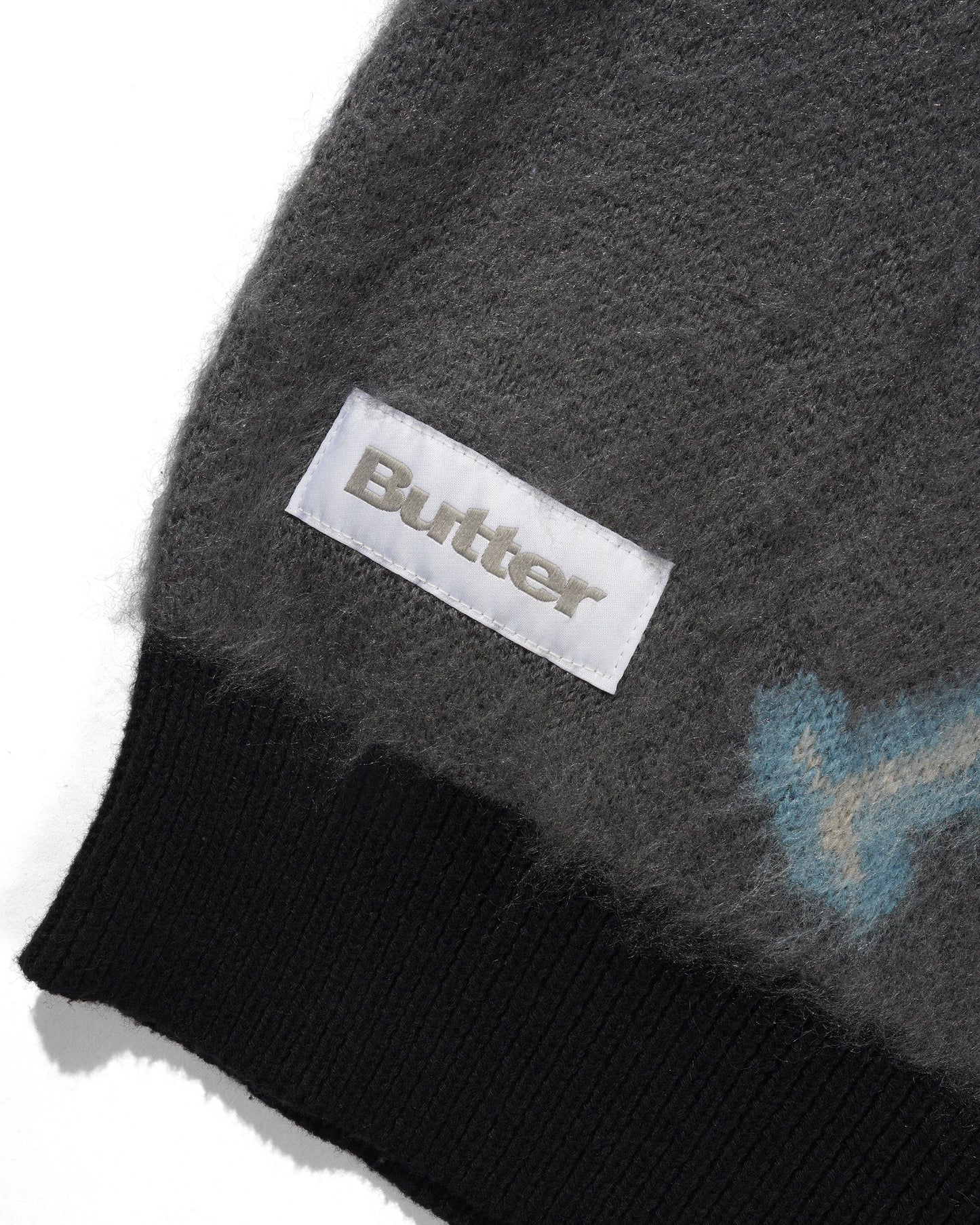 Butter Goods Beetle Zip-Thru Knit Sweater - Black