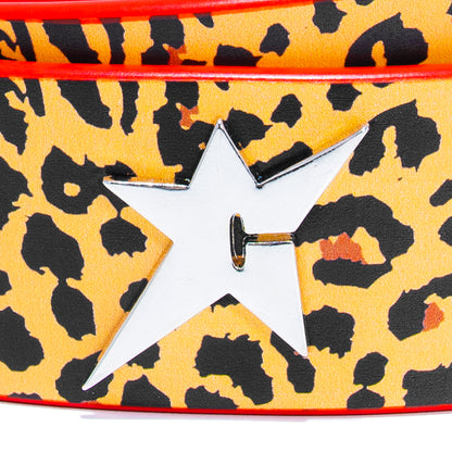 Carpet Company Riveted Leather Belt - Cheetah
