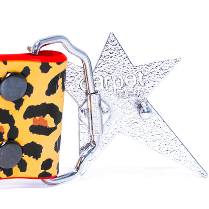 Carpet Company Riveted Leather Belt - Cheetah