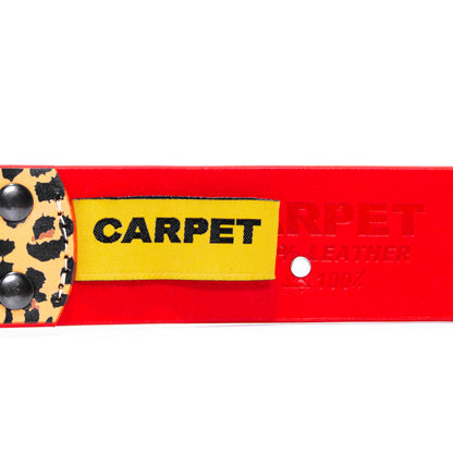 Carpet Company Riveted Leather Belt - Cheetah