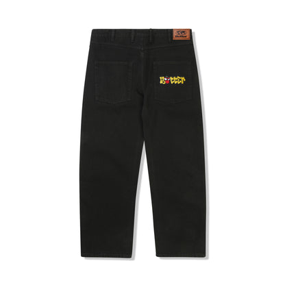 Butter Goods Big Apple Denim Jeans - Washed Black