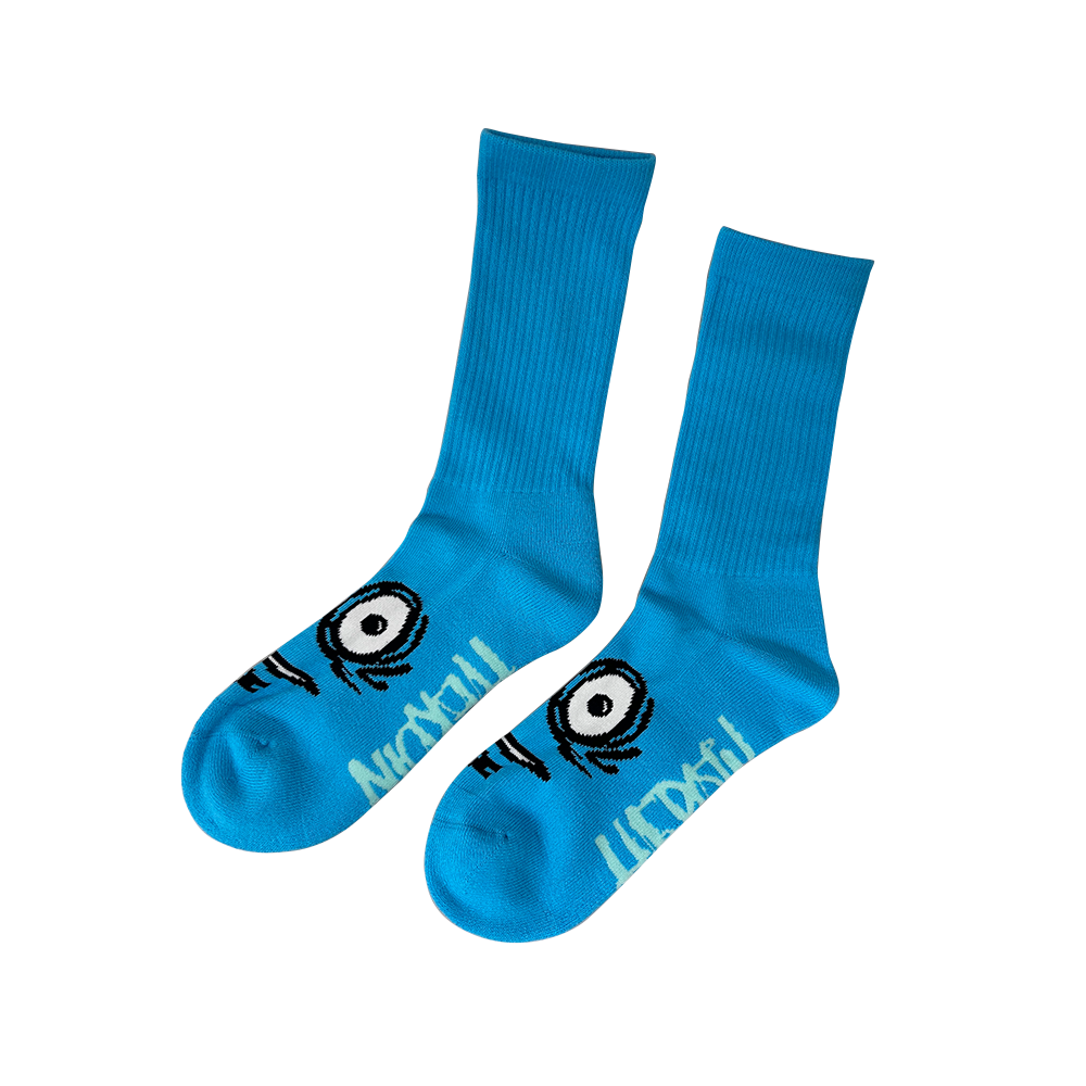 Heroin Big Egg Socks - Cyan