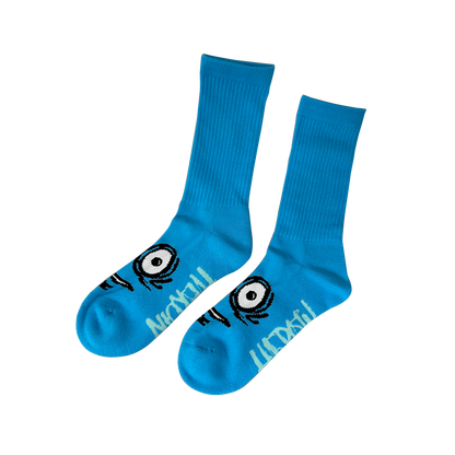 Heroin Big Egg Socks - Cyan