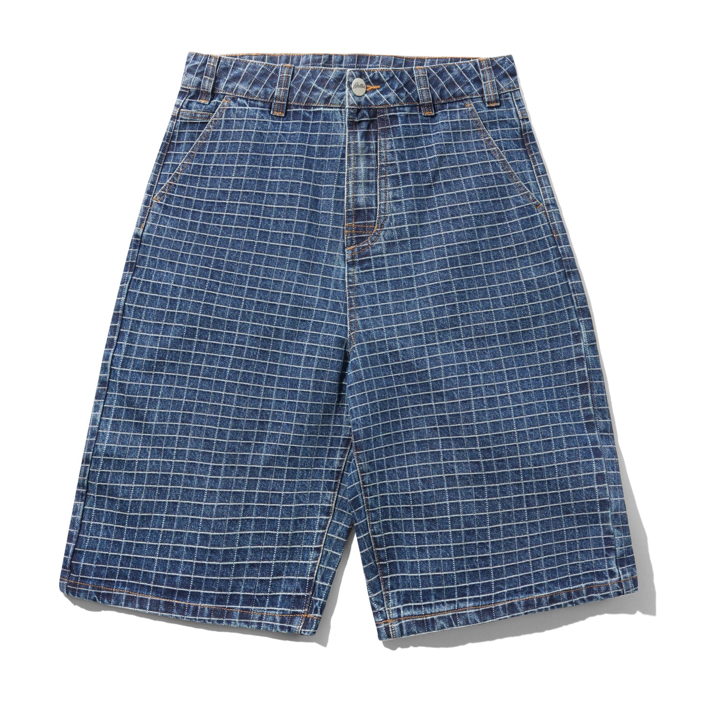Butter Goods Big Grid Denim Shorts - Indigo