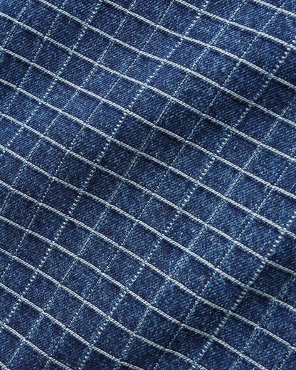 Butter Goods Big Grid Denim Shorts - Indigo