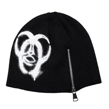 Carpet Company Biohazard Zip Beanie - Black