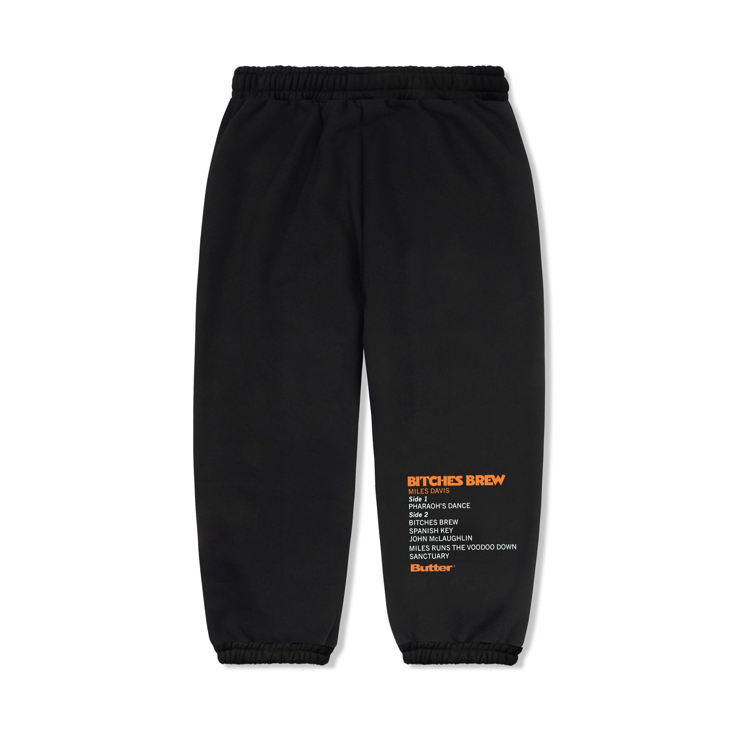 Butter Goods Miles Davis Bitches Brew Sweatpants - Black