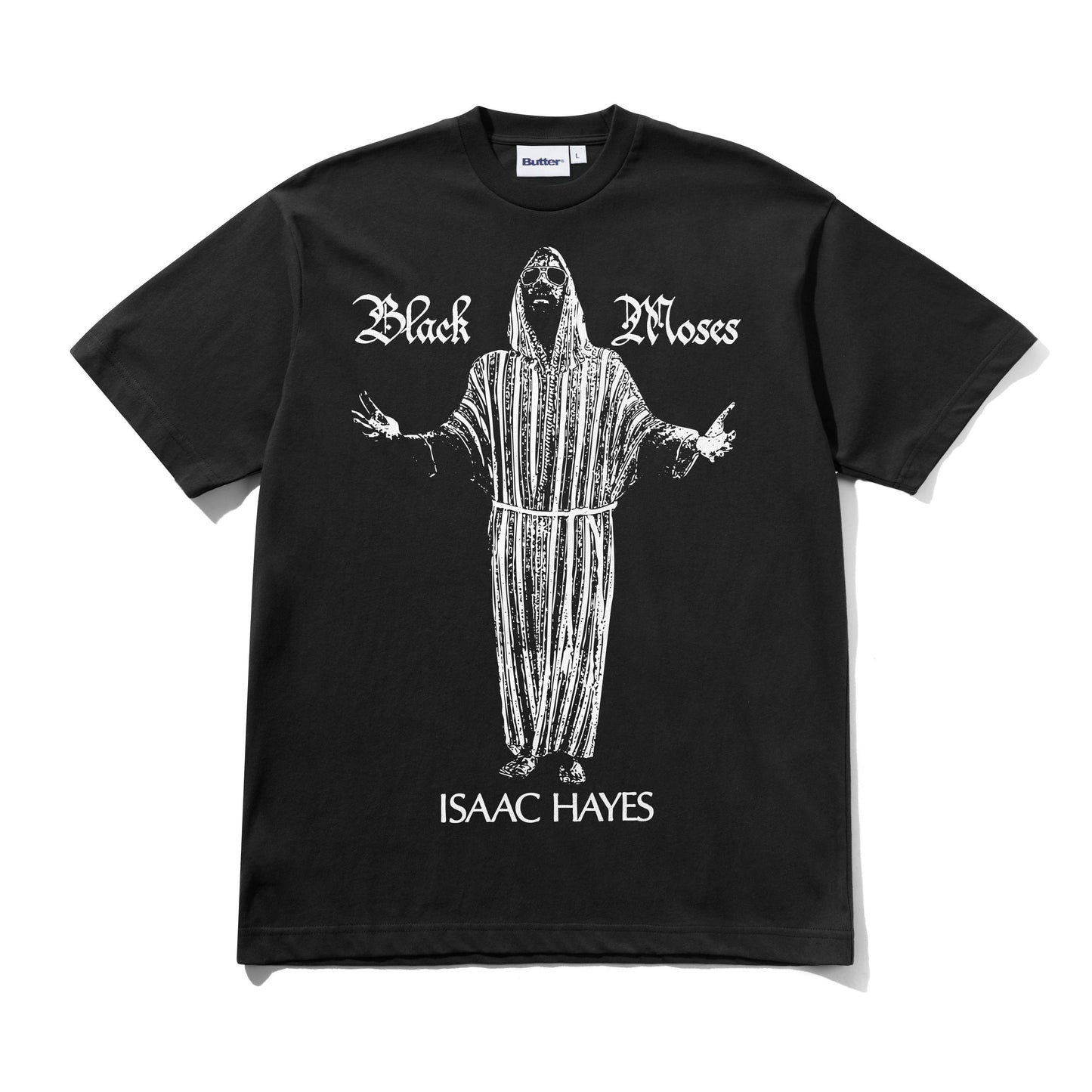 Butter Goods Black Moses Tee - Washed Black